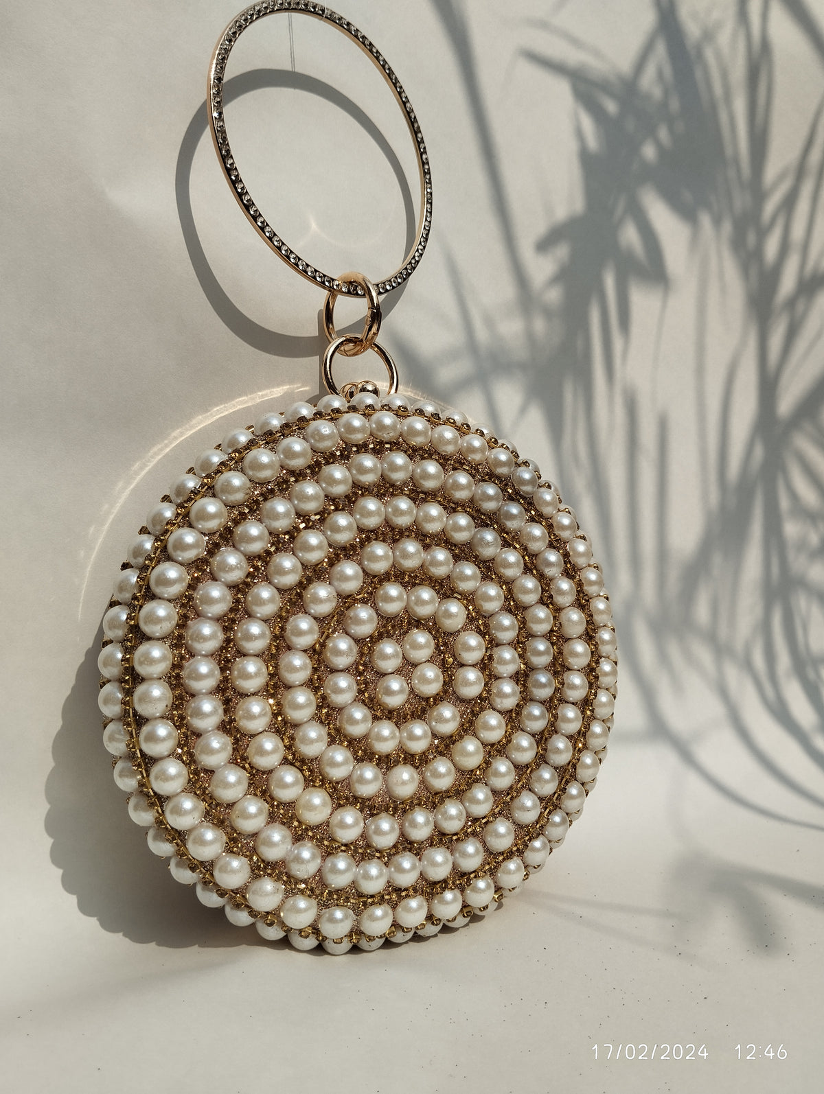 Gold Round Party clutch I