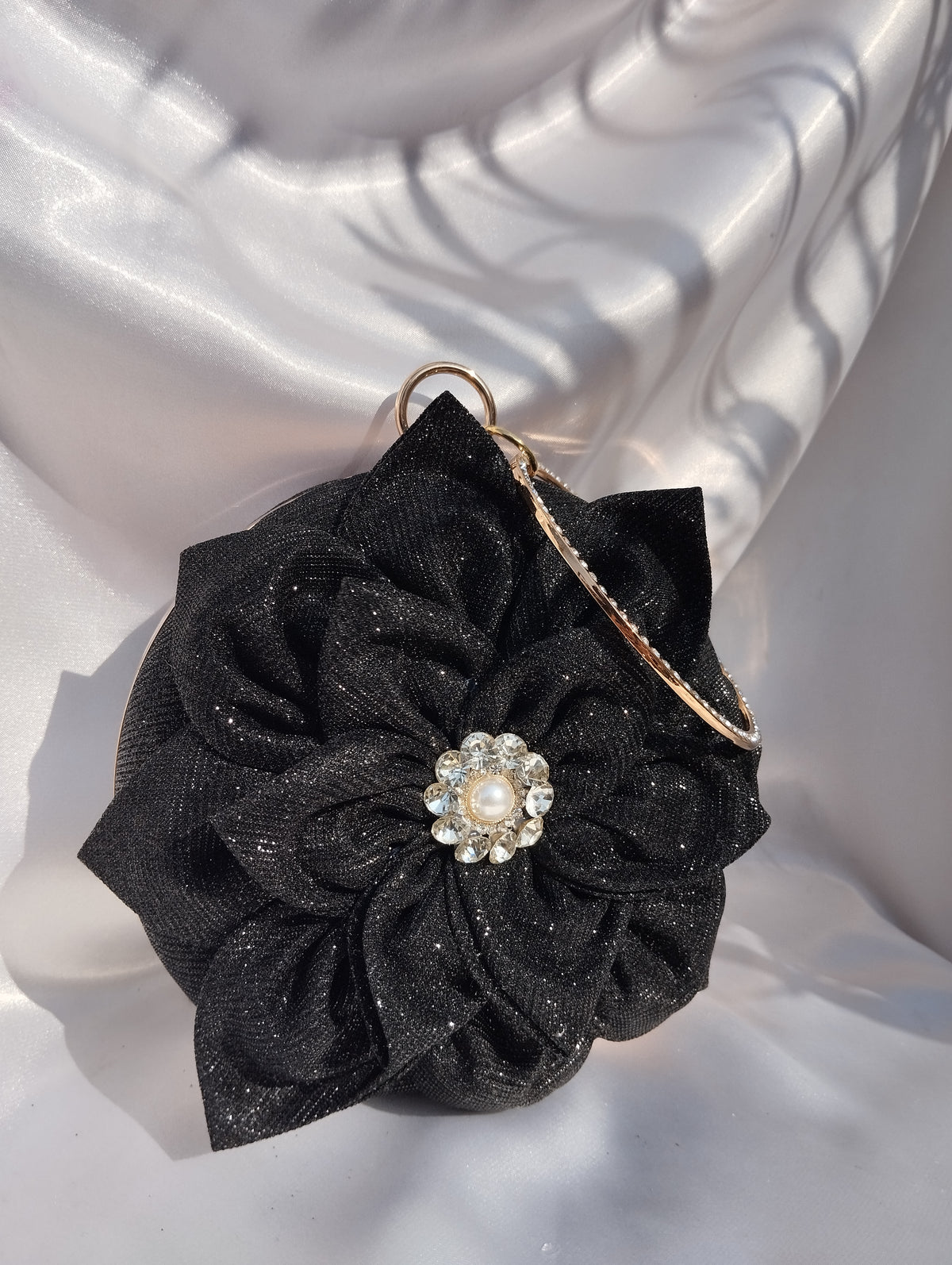 Sparkle Floral Clutch
