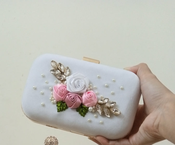 Luxury White Clutch