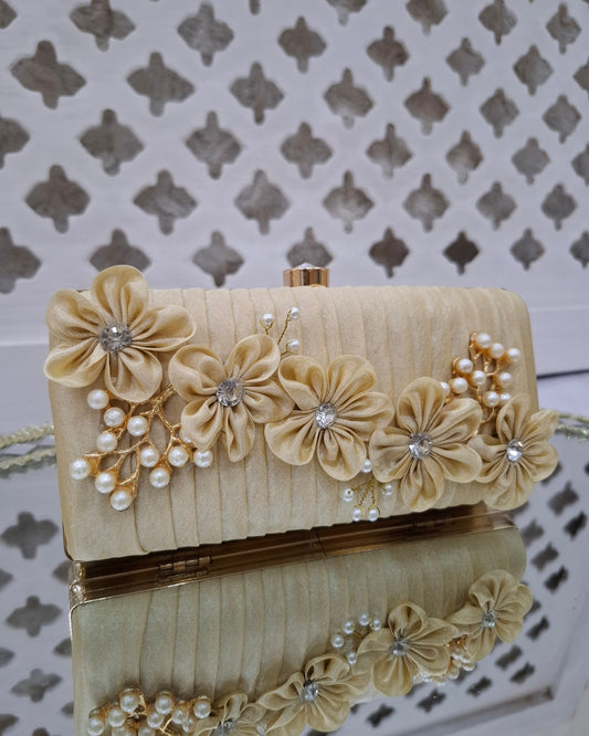 Fawn Floral Party clutch