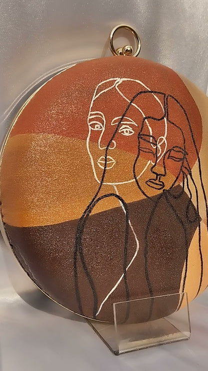 The LADY- Handpainted
