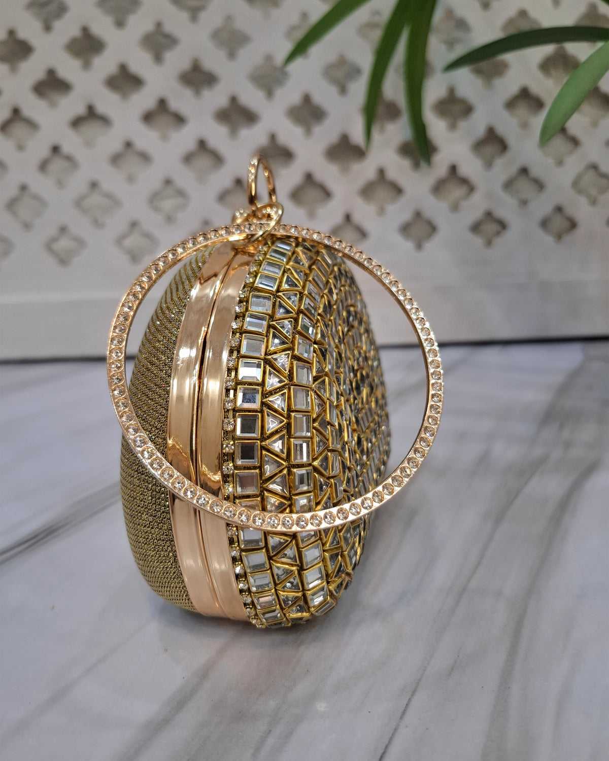 Basic Kundan party Clutch