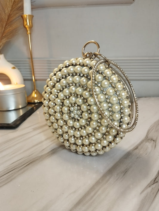 Silver Dust Party Clutch