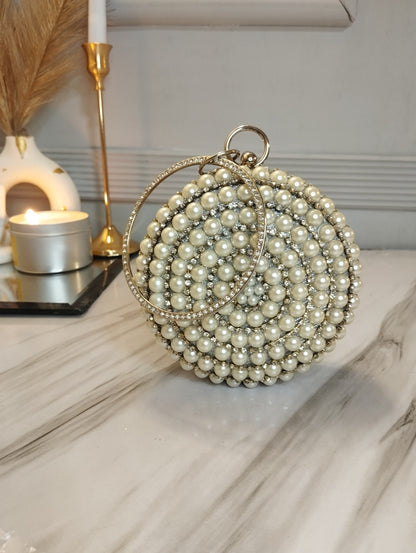 Silver Dust Party Clutch