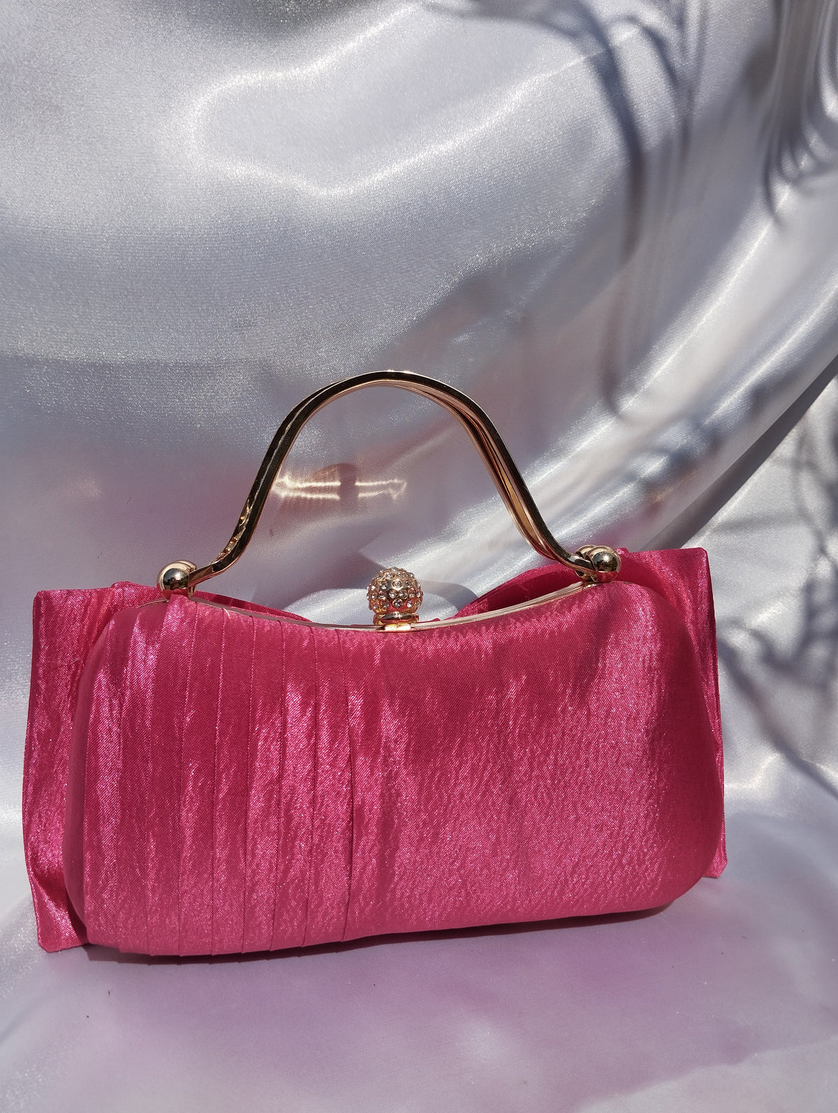 Bow Ruffle Clutch