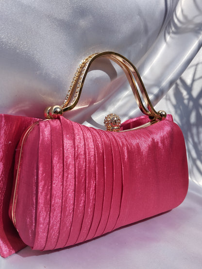 Bow Ruffle Clutch