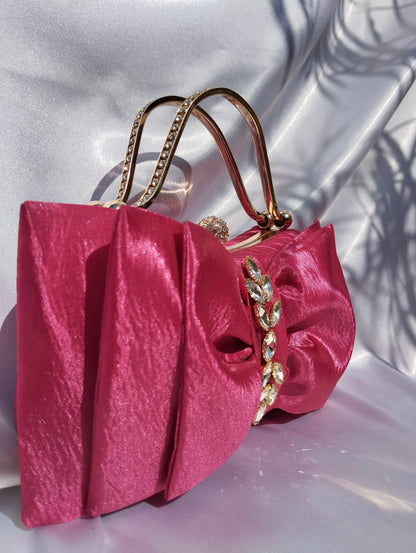 Bow Ruffle Clutch