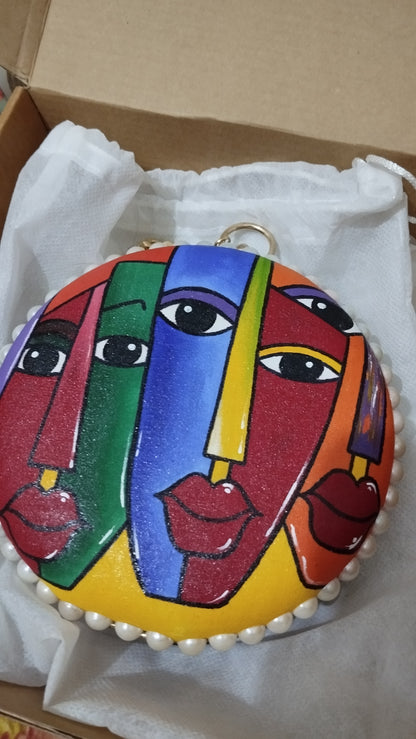 Two Faced-Handpainted