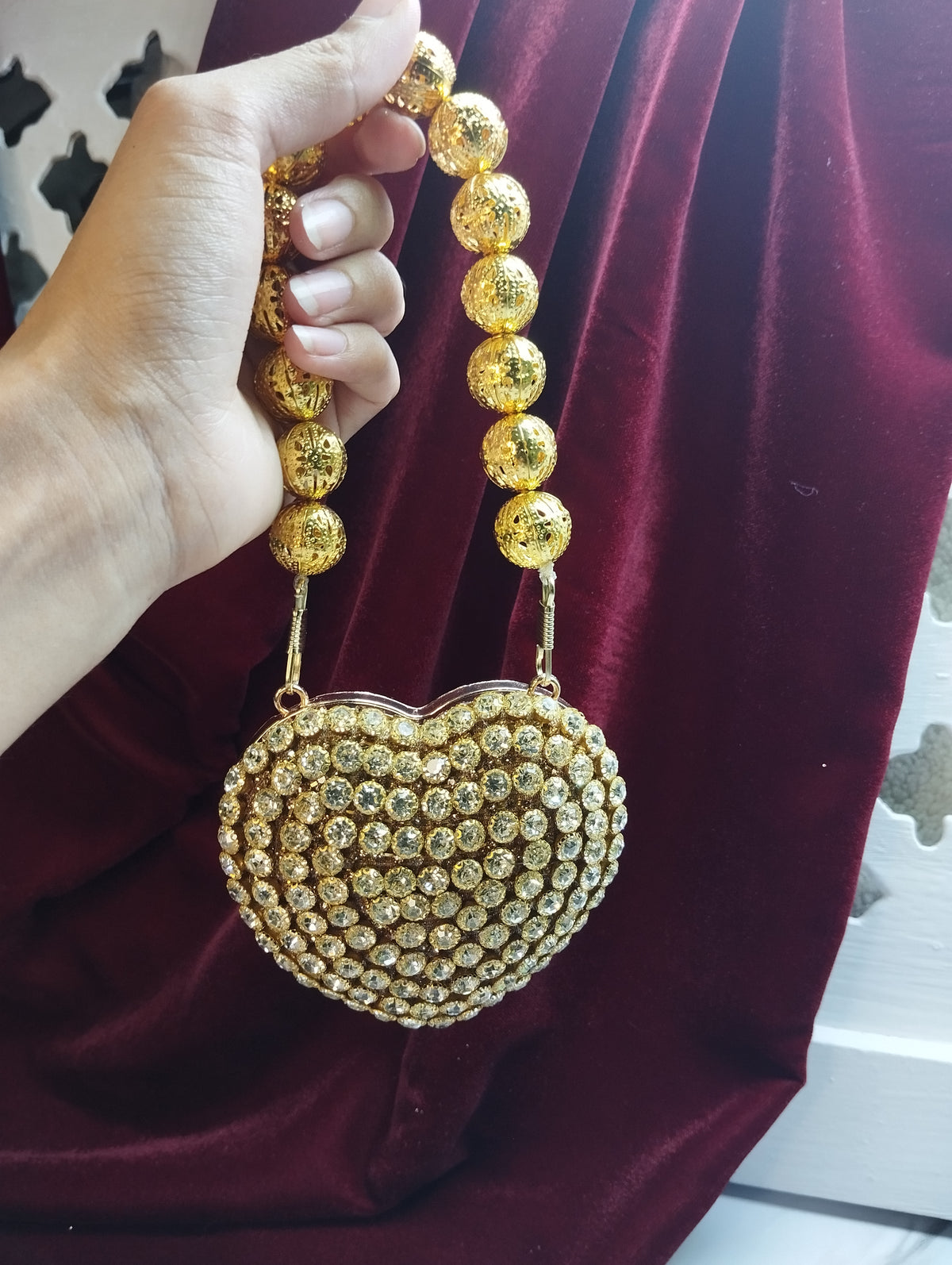Mini Heart Clutch "Sparkle"