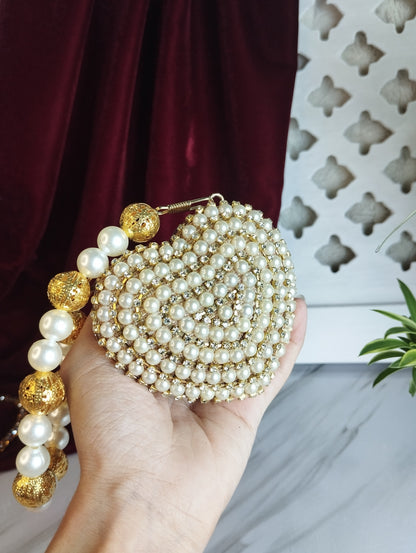 Mini Heart Clutch "OPAL"