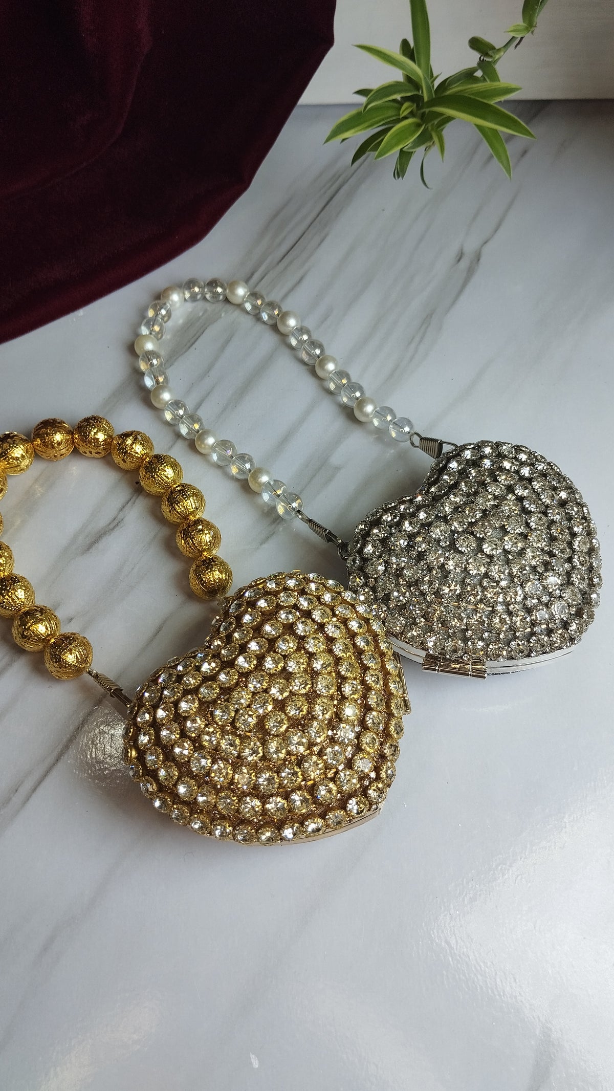 Mini Heart Clutch "Sparkle"
