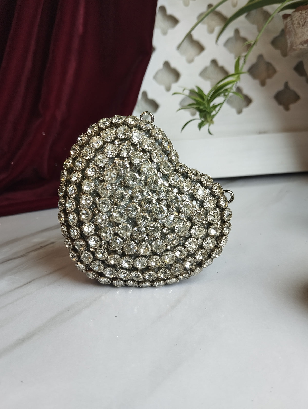Mini Heart Clutch "Sparkle"