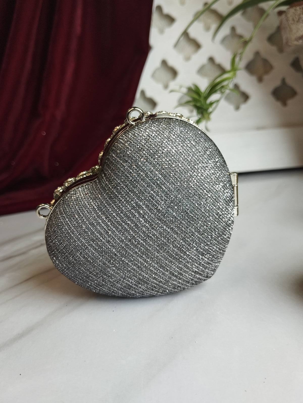Mini Heart Clutch "Sparkle"