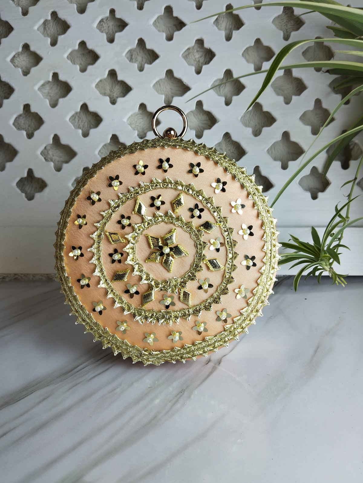Embroidered Clutch Bag