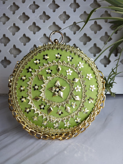 Embroidered Clutch Bag