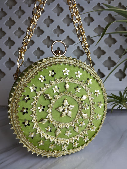 Embroidered Clutch Bag