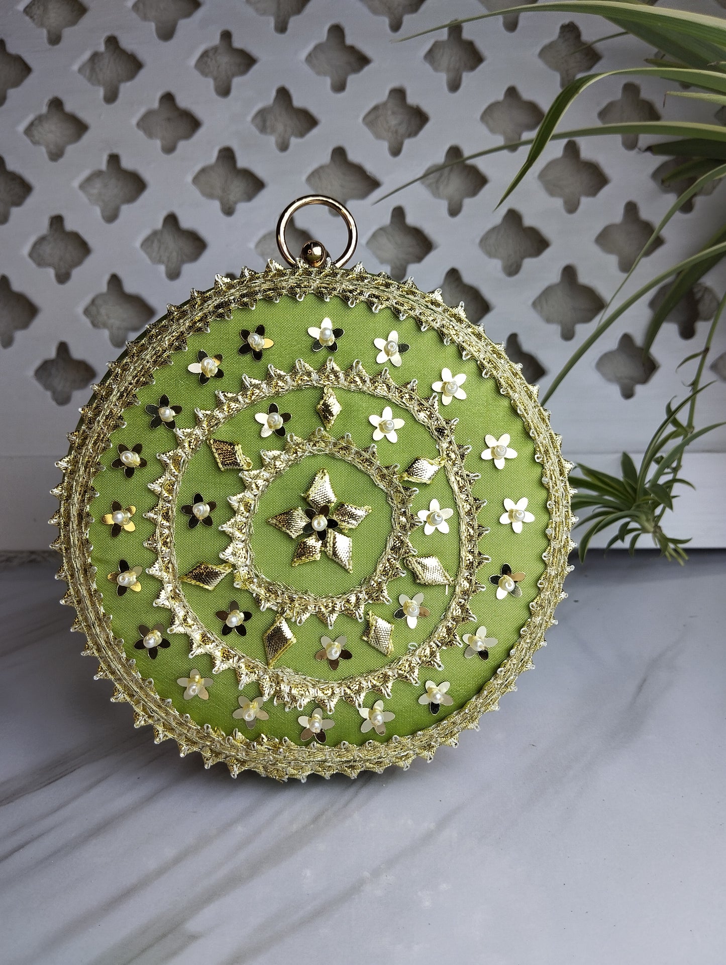 Embroidered Clutch Bag