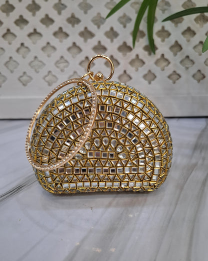 Basic Kundan party Clutch