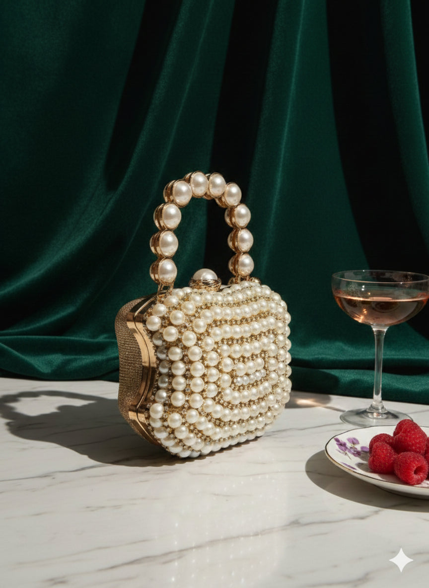 Pearly Apple Clutch