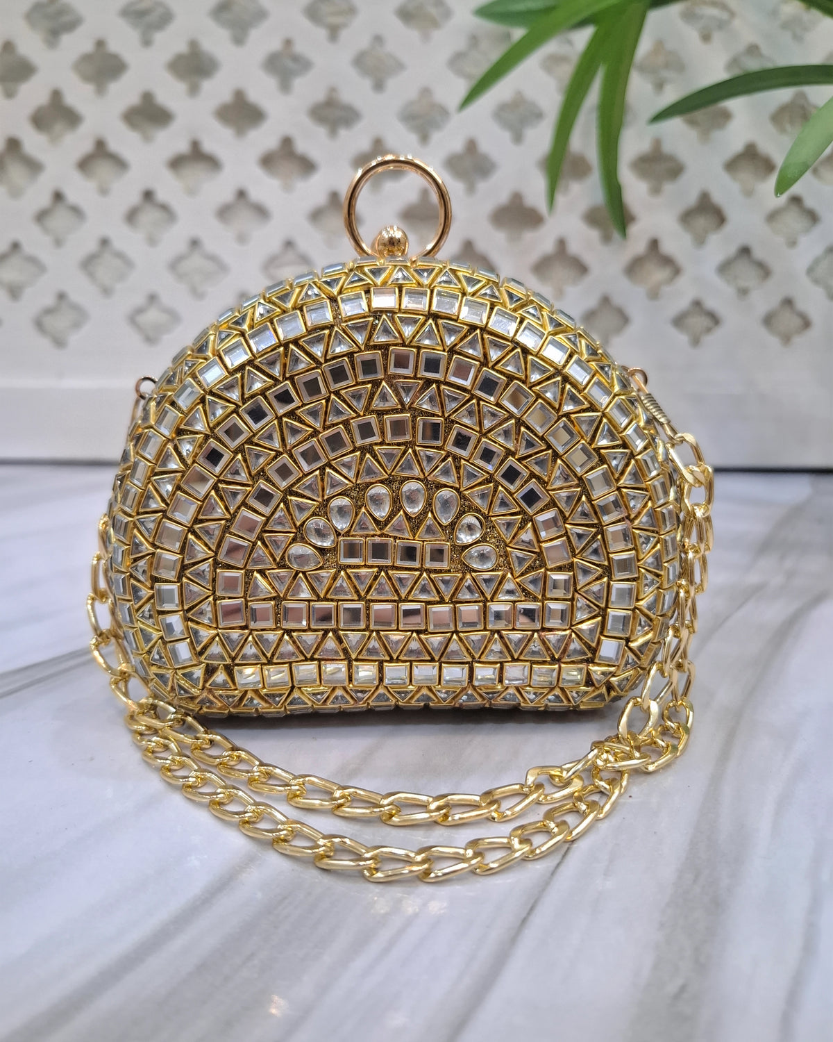 Basic Kundan Clutch-II