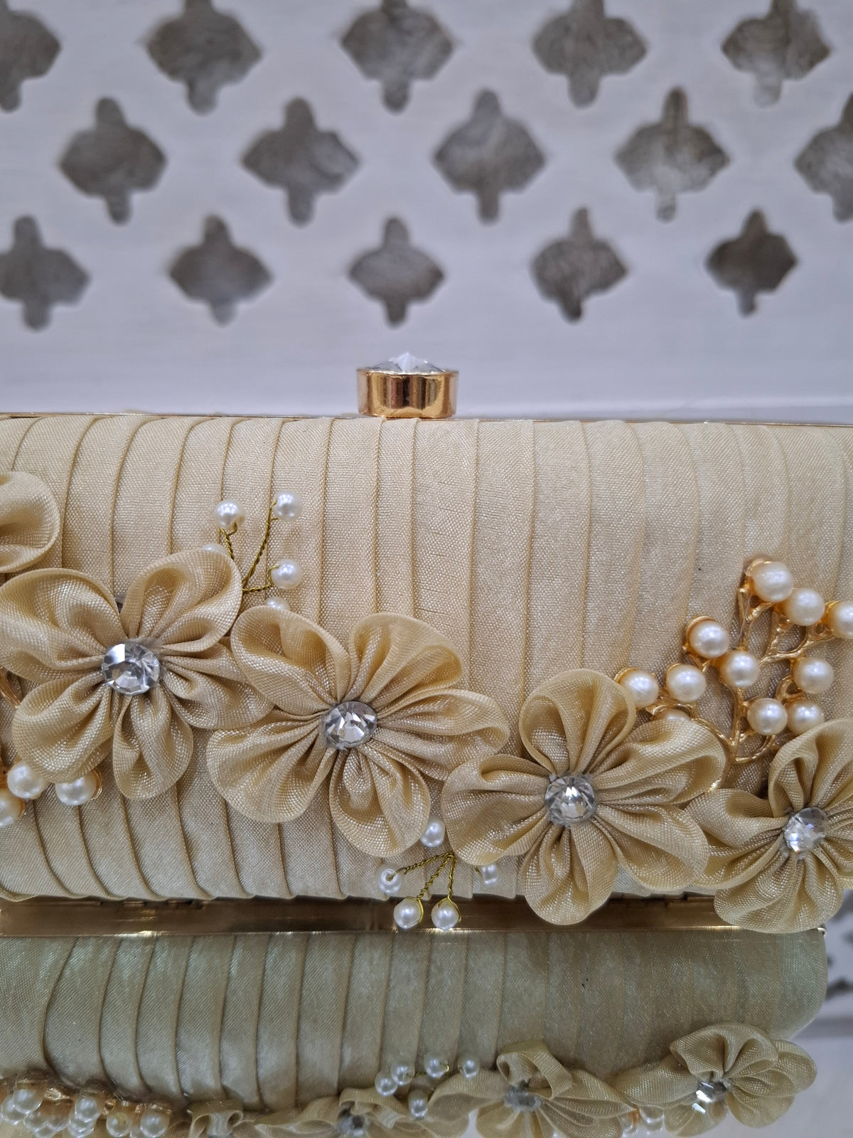 Fawn Floral Party clutch