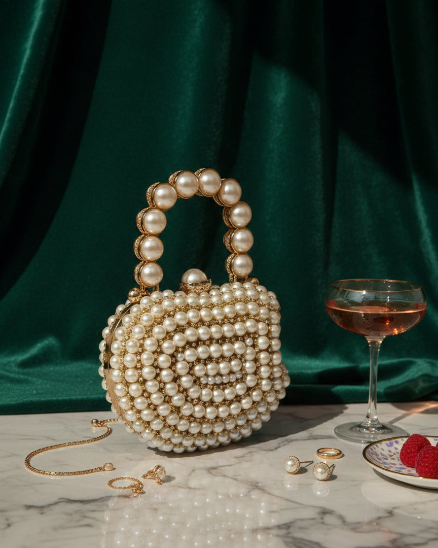 Pearly Apple Clutch