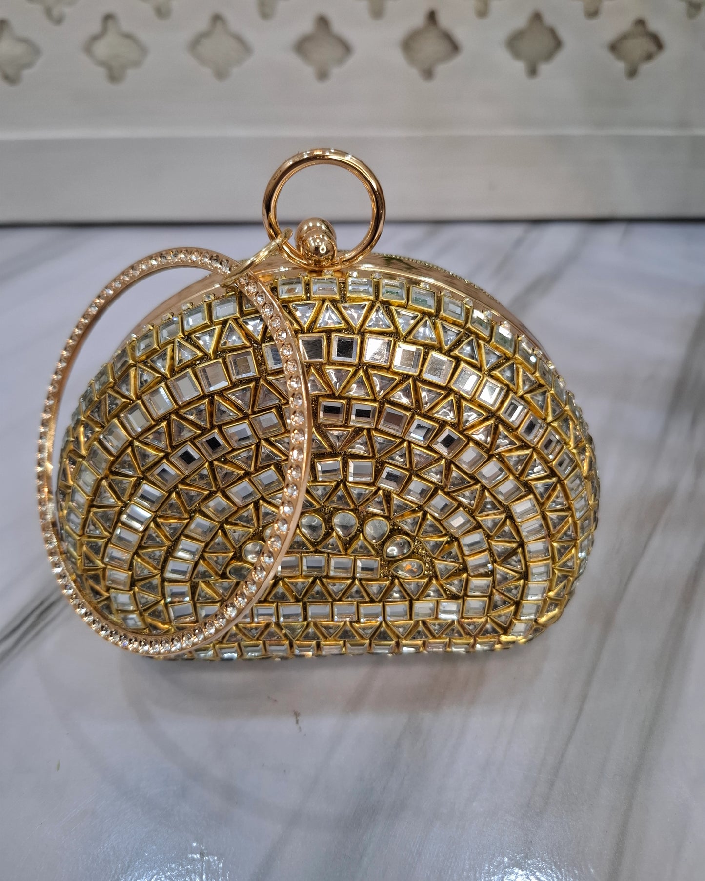 Basic Kundan party Clutch