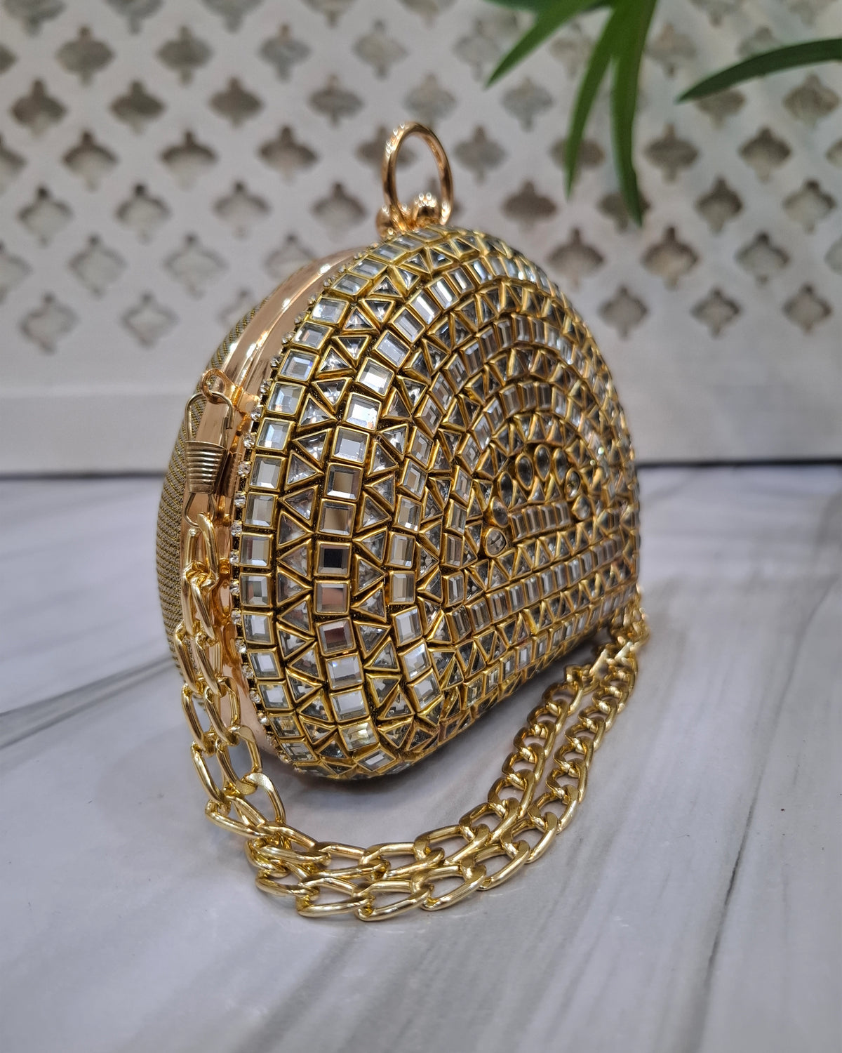 Basic Kundan Clutch-II