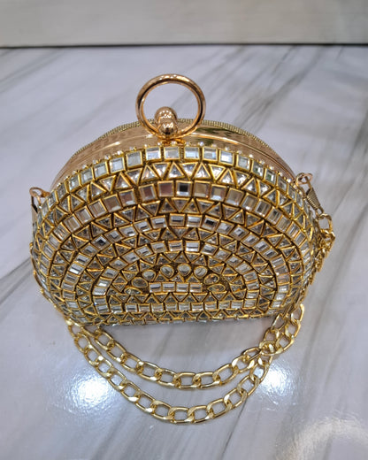 Basic Kundan Clutch-II