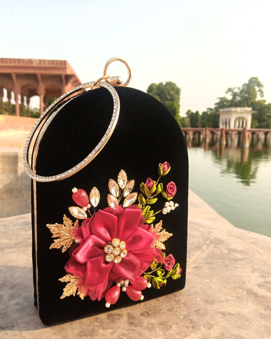 Luxury Black clutch