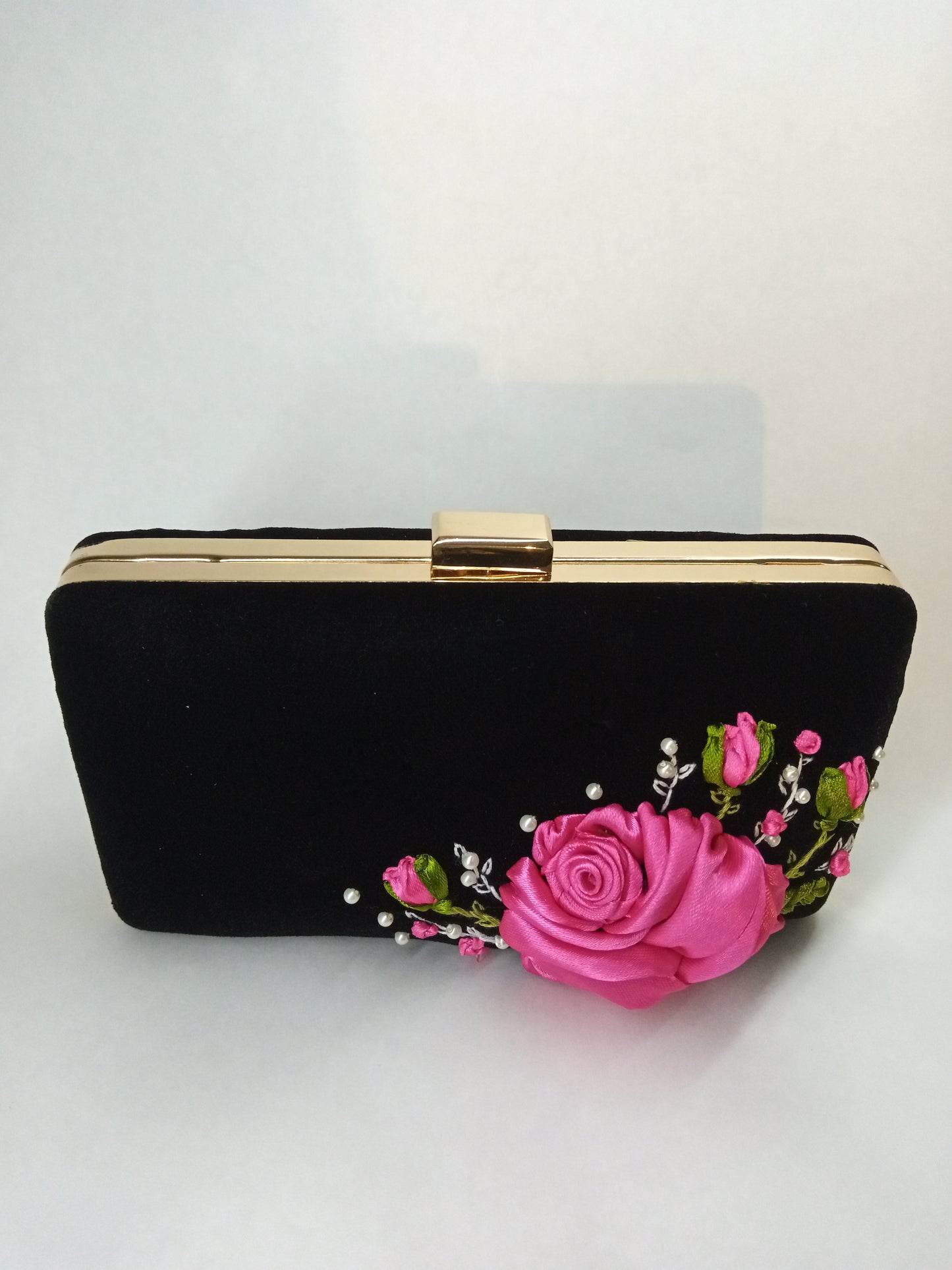 Pink Rose Handmade clutch
