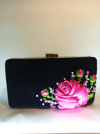 Pink Rose Handmade clutch
