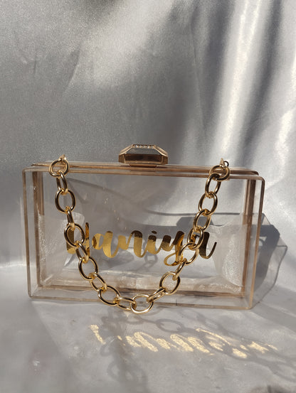 Transparent Acrylic Clutch