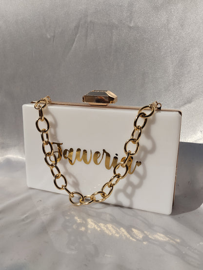 Personalized Acrylic Clutch
