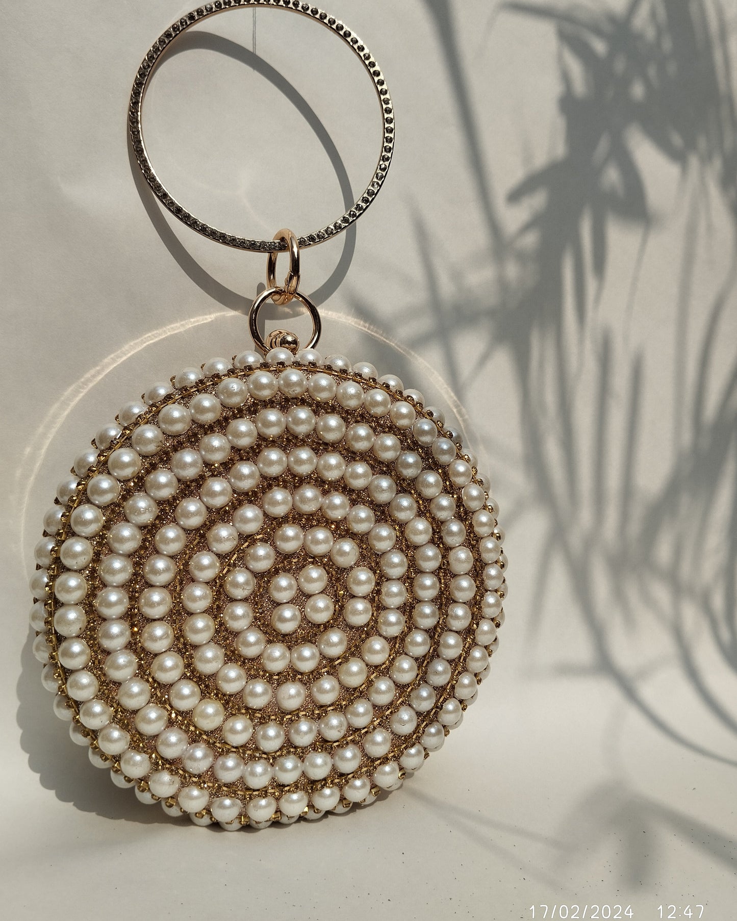 Gold Round Party clutch I
