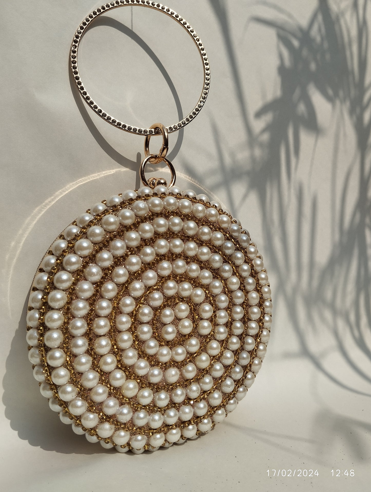 Gold Round Party clutch I
