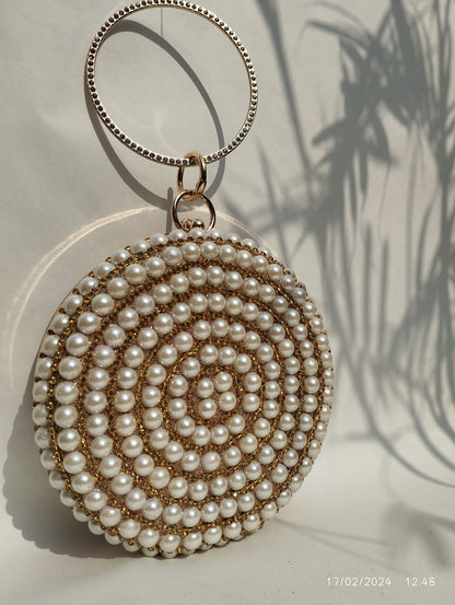 Gold Round Party clutch I