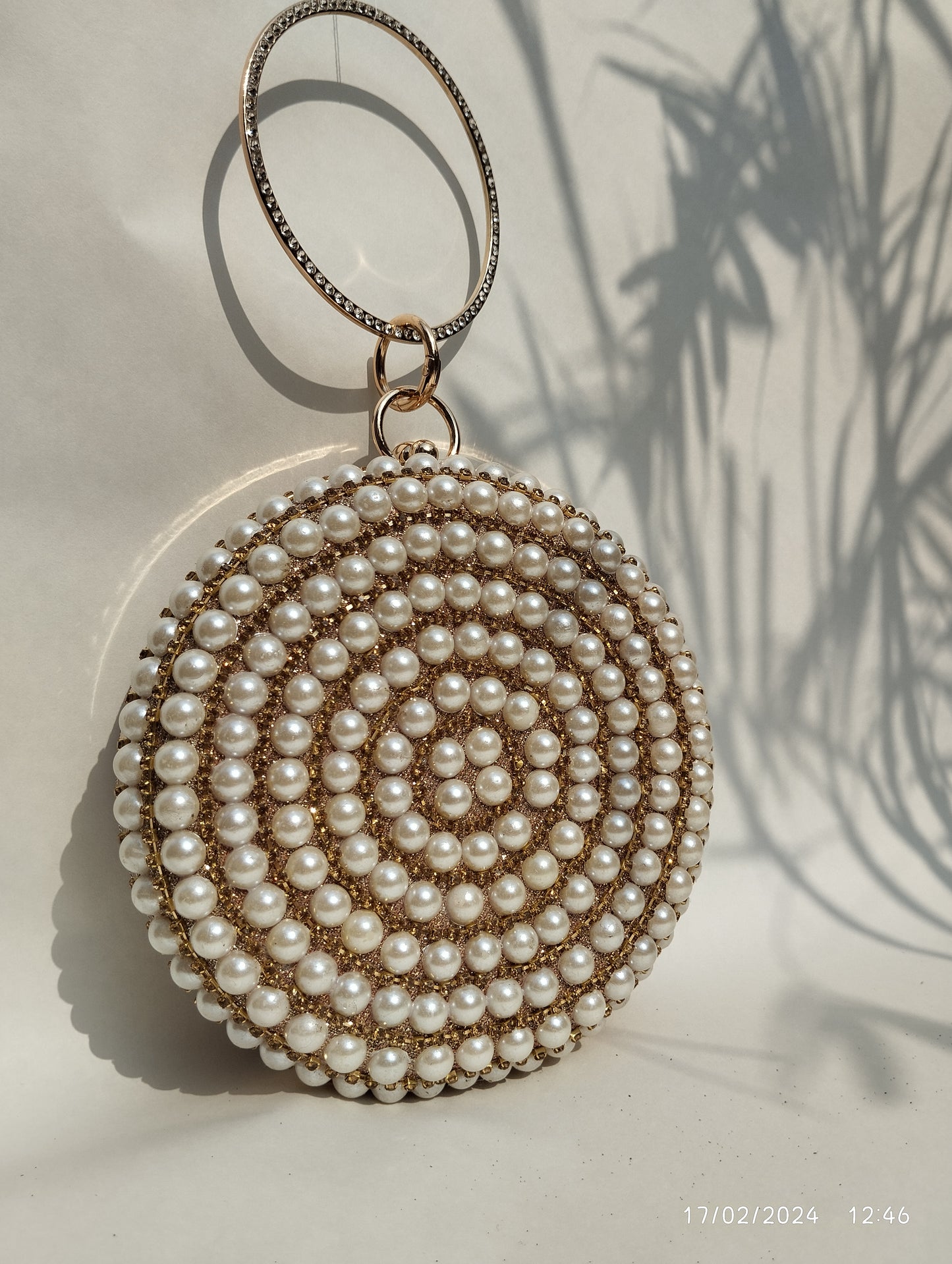 Gold Round Party clutch I
