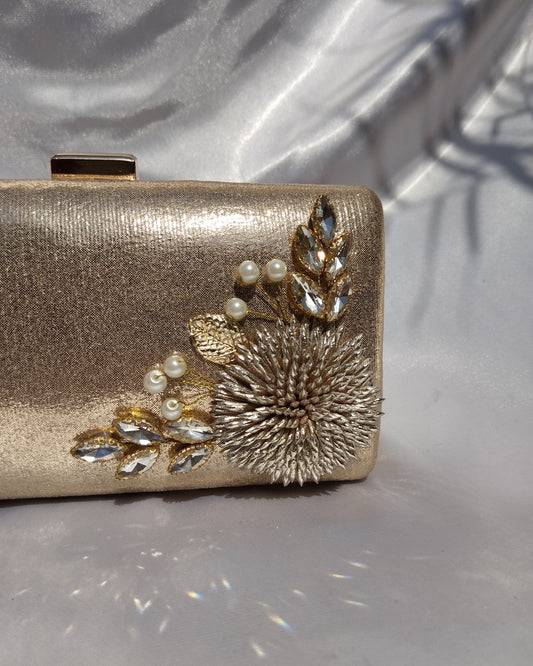 Gold Fancy clutch