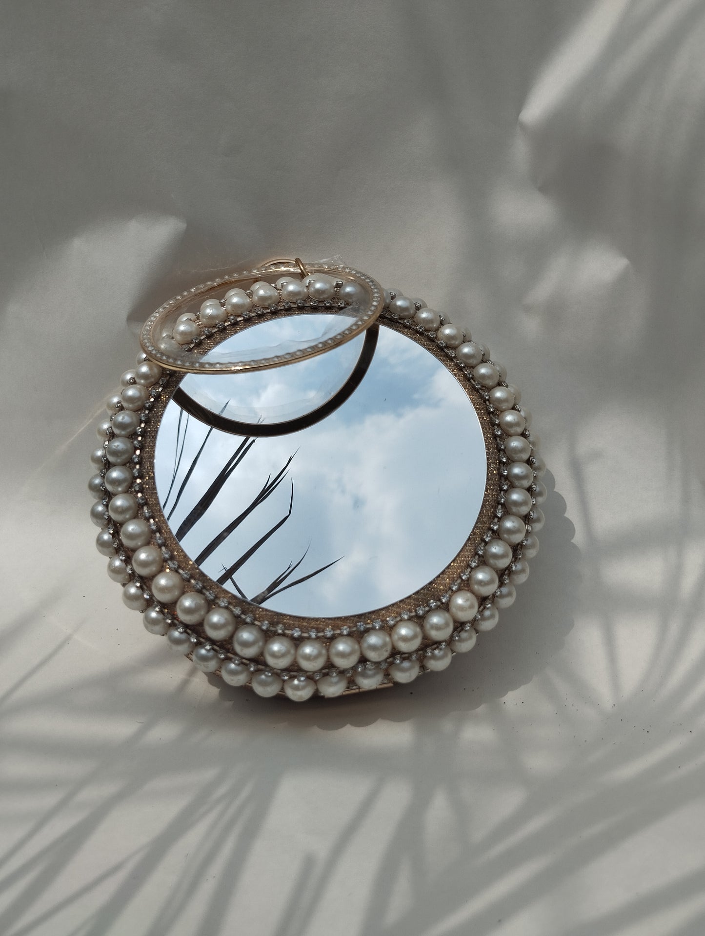 Round Party Clutch Gold