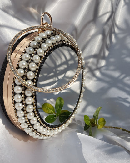 Party Clutch Black Gold