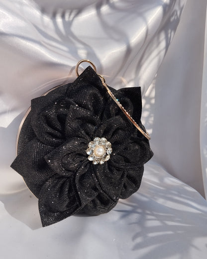 Sparkle Floral Clutch