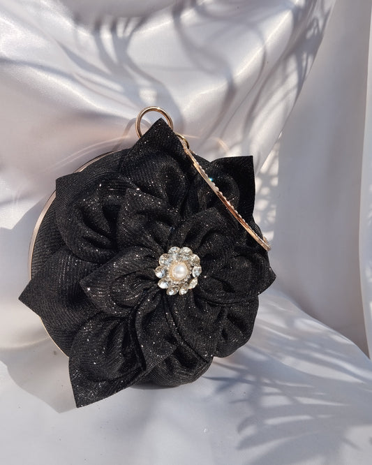 Sparkle Floral Clutch