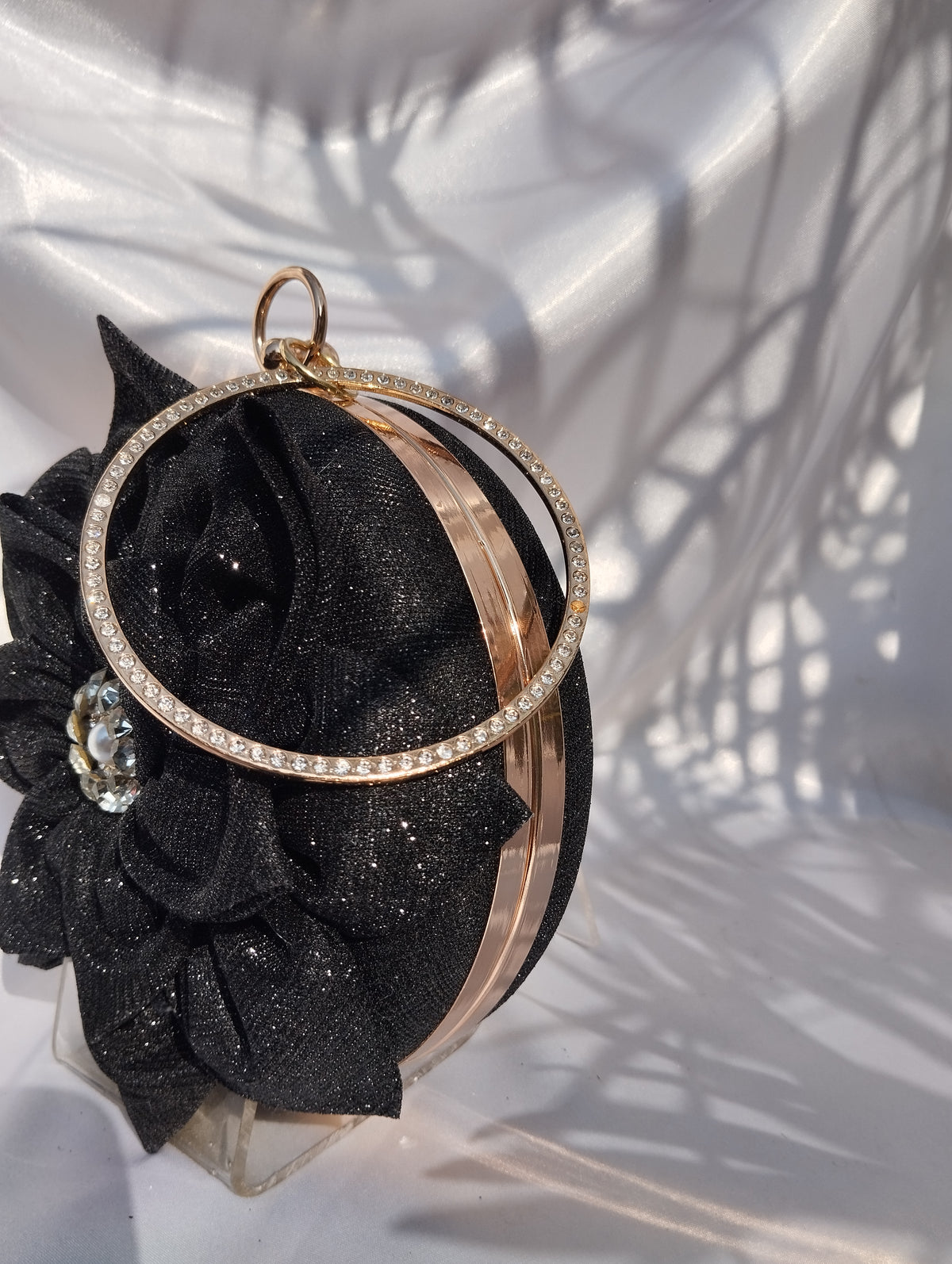 Sparkle Floral Clutch