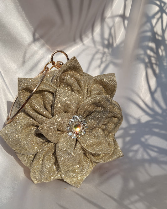 Light Gold Sparkle clutch