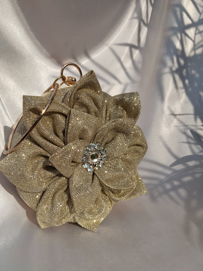 Light Gold Sparkle clutch