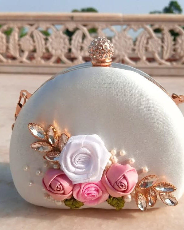 Luxury White Clutch