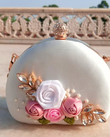 Luxury White Clutch