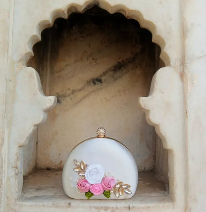 Luxury White Clutch