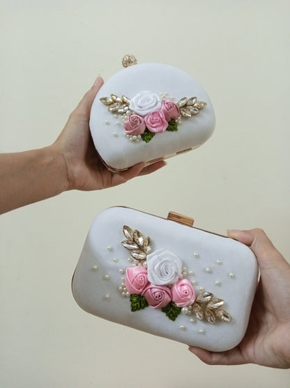 Luxury White Clutch
